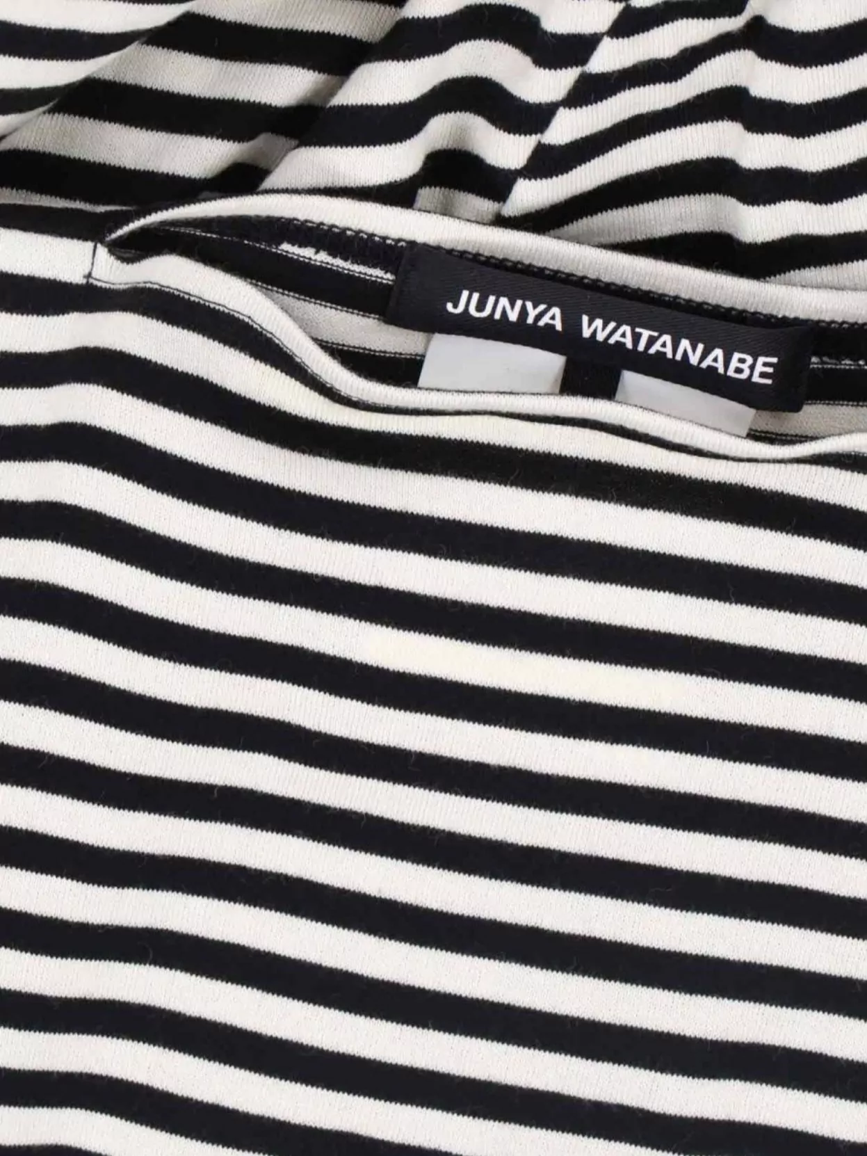Junya Watanabe Asymmetric Striped Top Long Sleeves