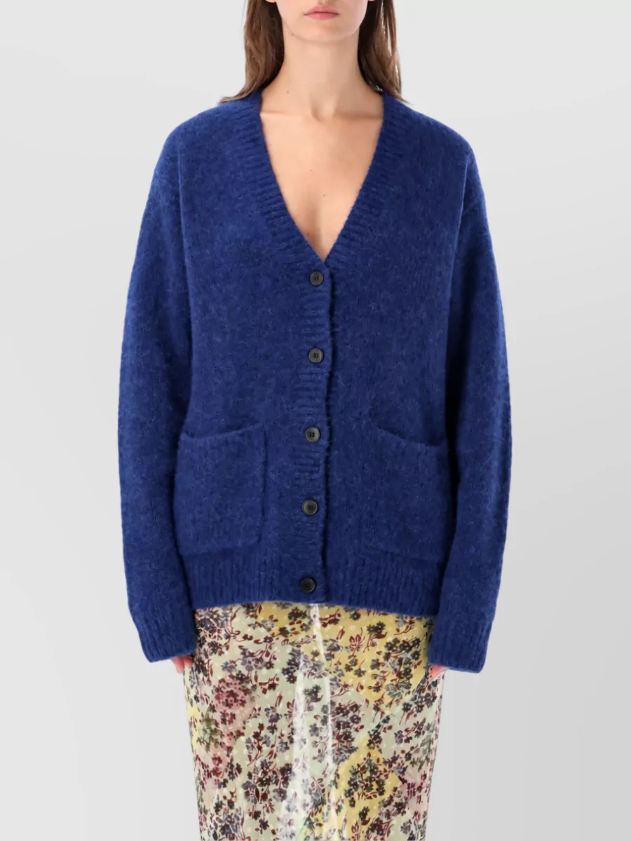 Dries Van Noten Alpaca merino wool cardigan