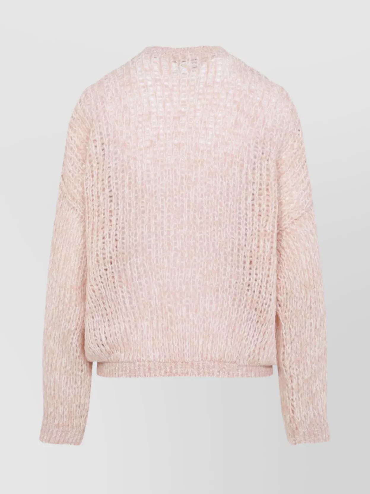 Giambattista Valli Textured Knit Long Sleeve Top In Pink