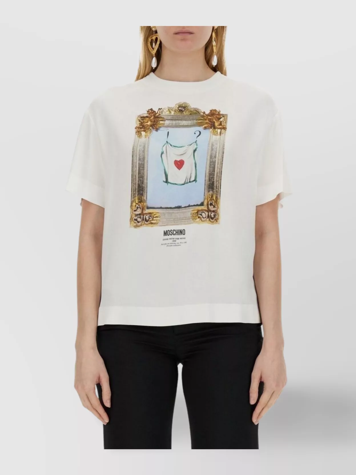 Moschino Wind Graphic Print Crew Neck T-Shirt