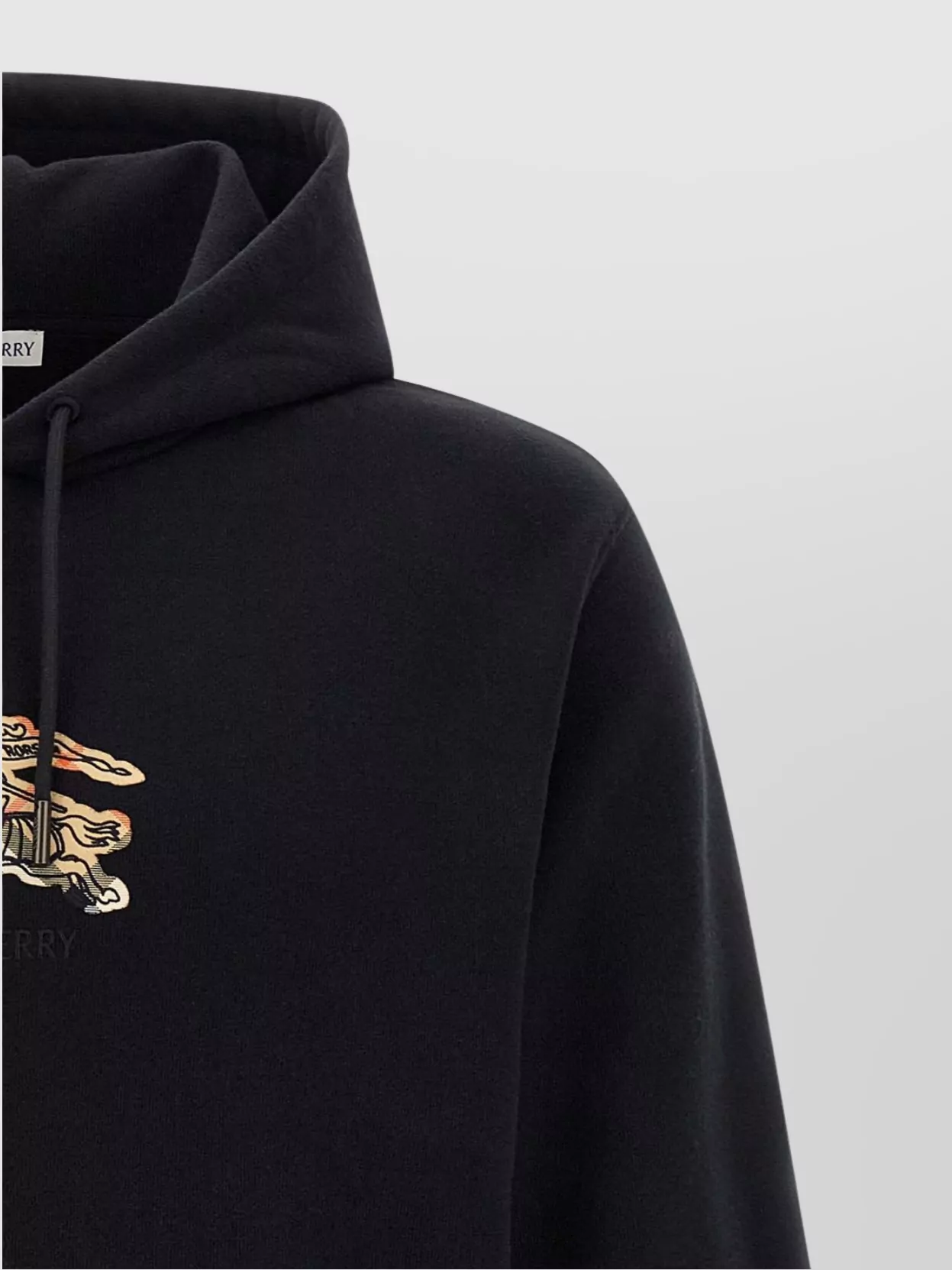 Burberry Hoodie With Front Pocket And Ribbed Cuffs