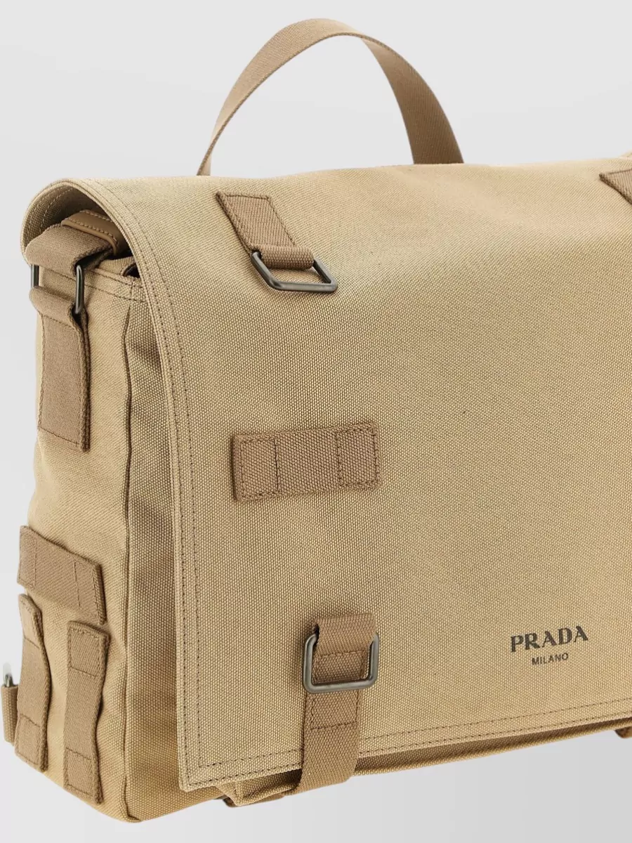 Prada Canvas Shoulder Bag