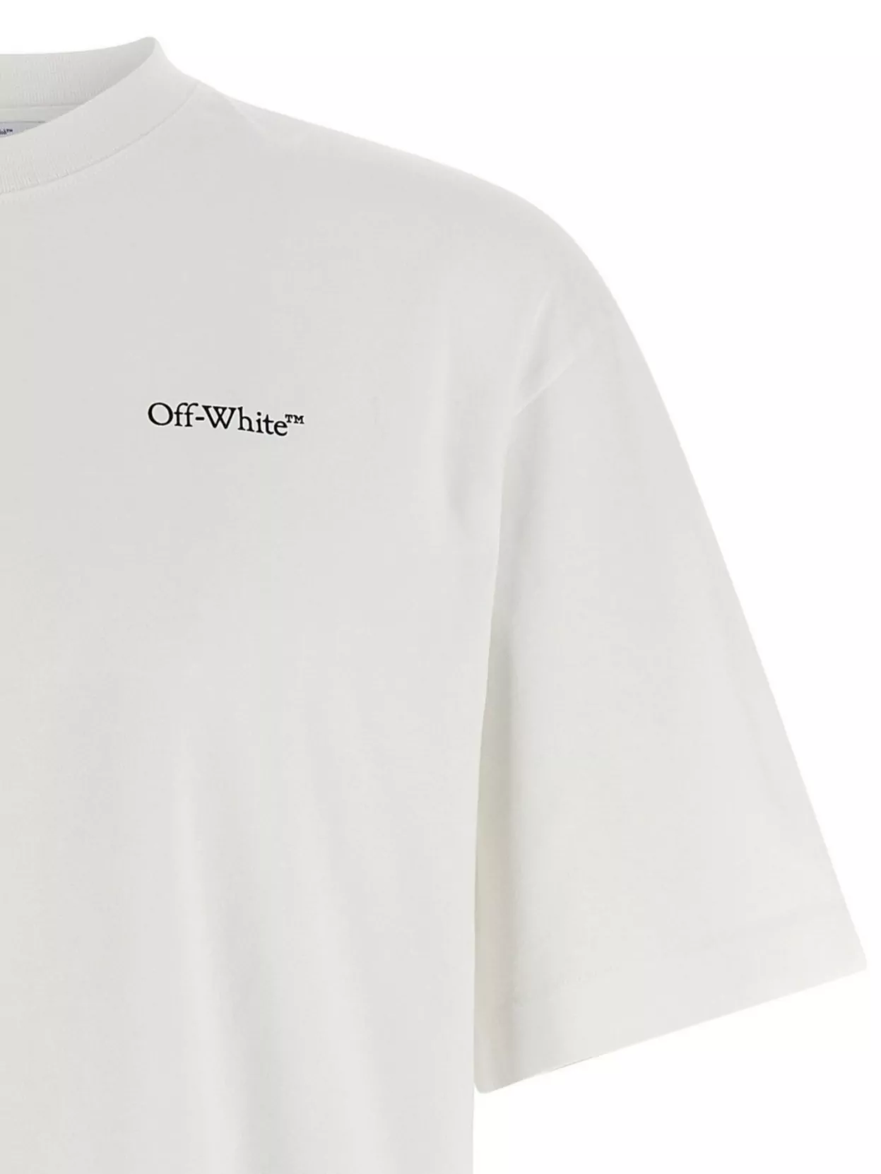 Off-white Graphic Print Crew Neck T-shirt In White
