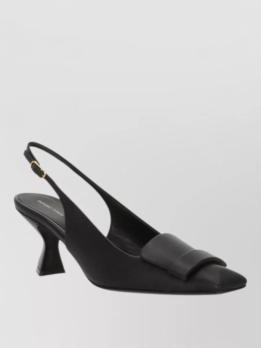 Sergio Rossi leather slingback pumps