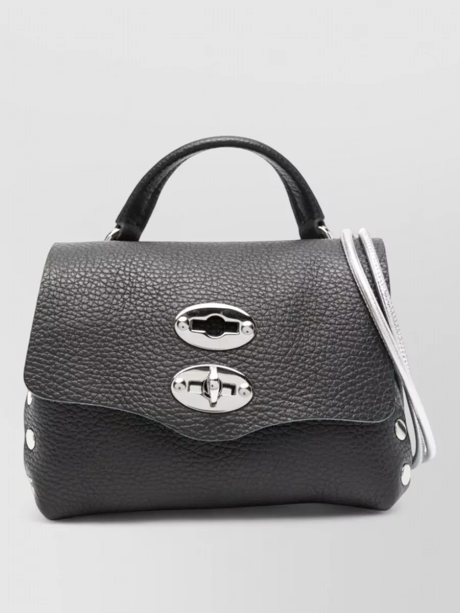 Zanellato Leather Studded Mini Shoulder Bag