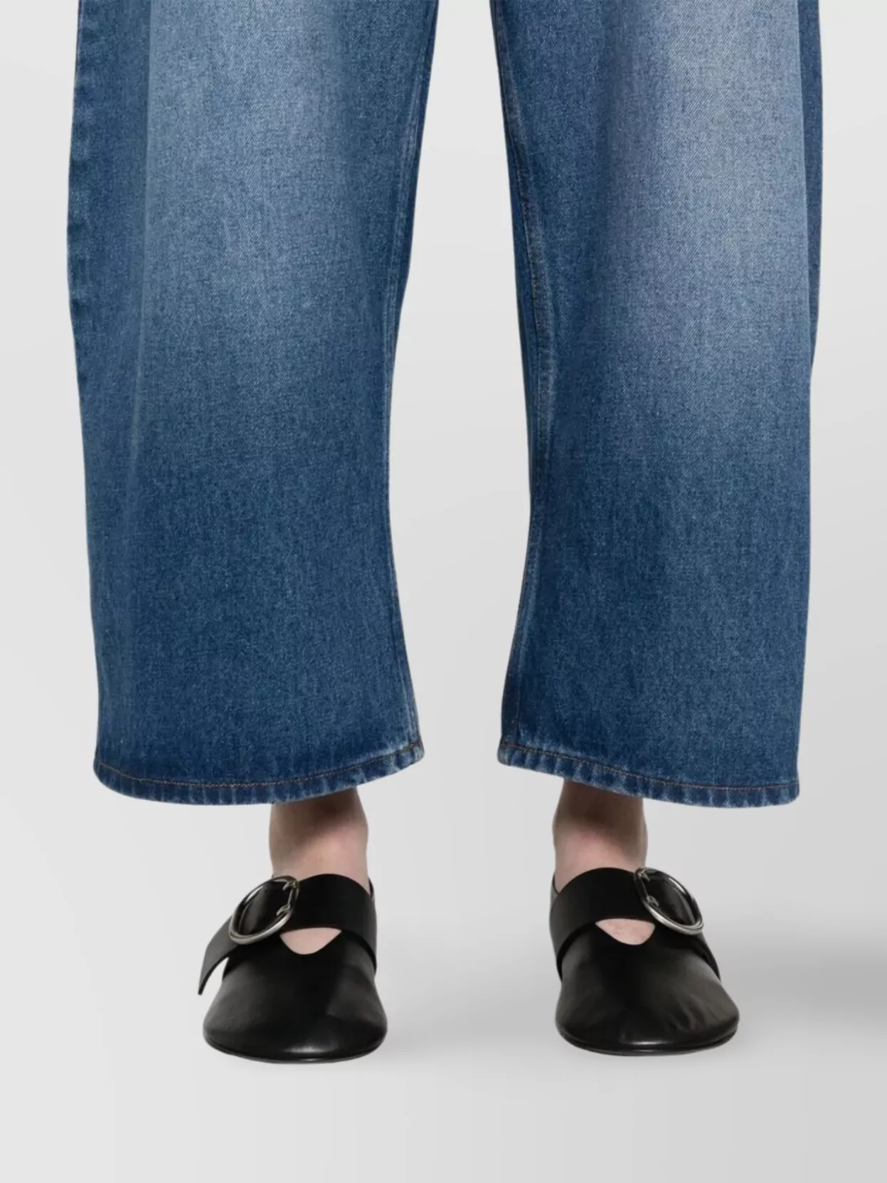 Studio Nicholson High-Rise Wide-Leg Denim Trousers