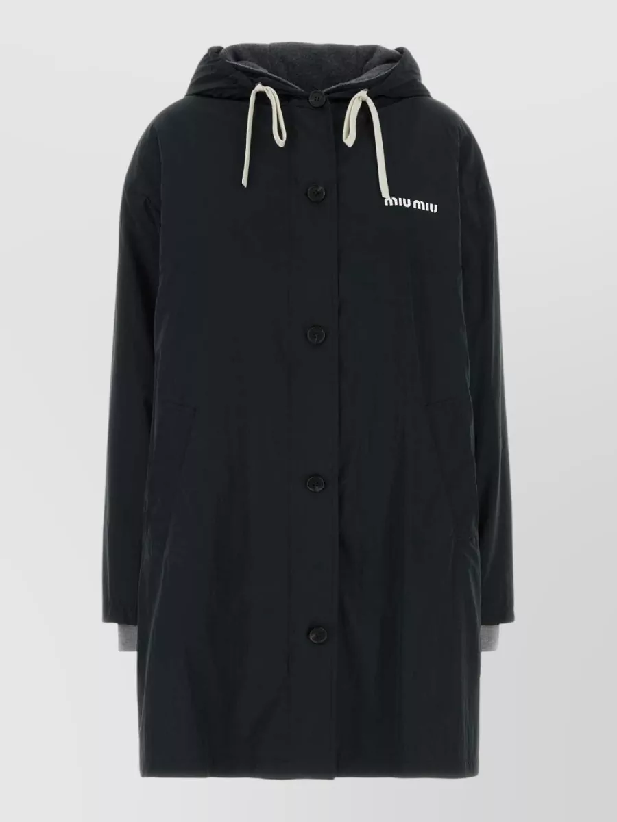 Miu Miu single-breasted parka coat