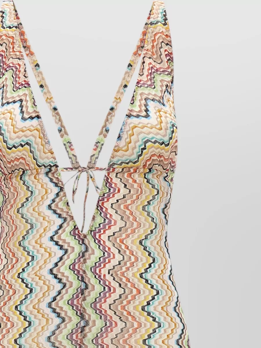 Missoni Zigzag Wide-Leg V-Neck Jumpsuit