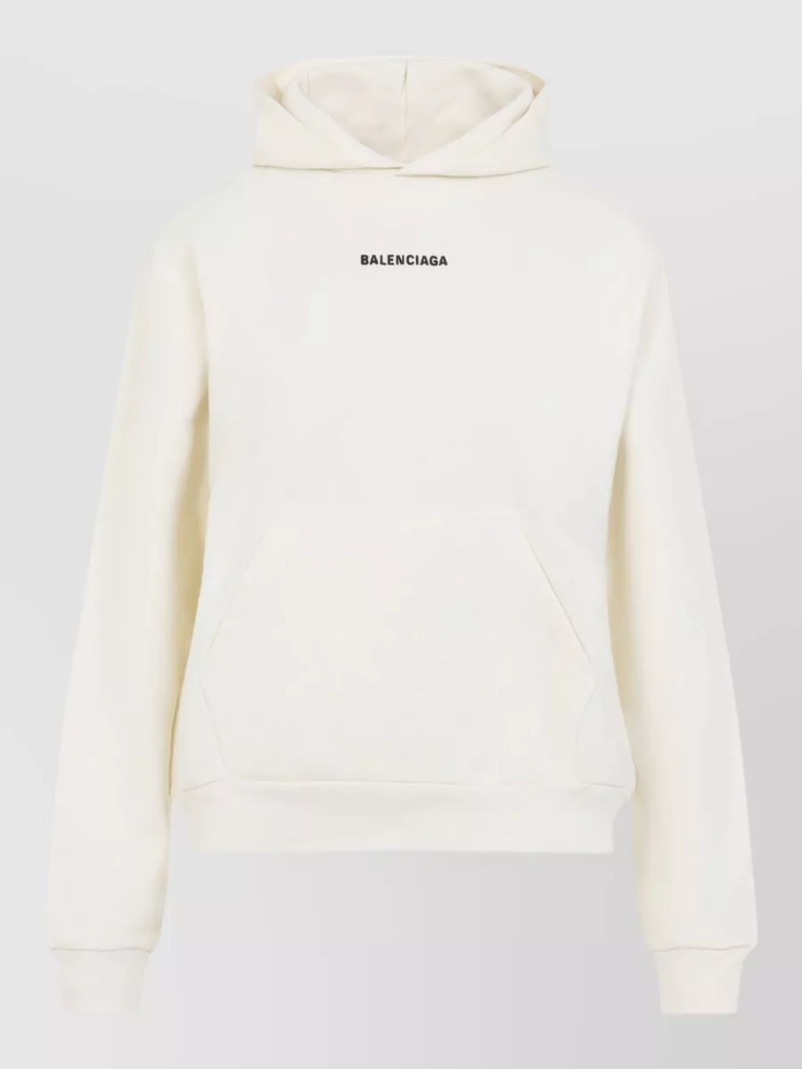 Balenciaga Logo print medium fit hoodie