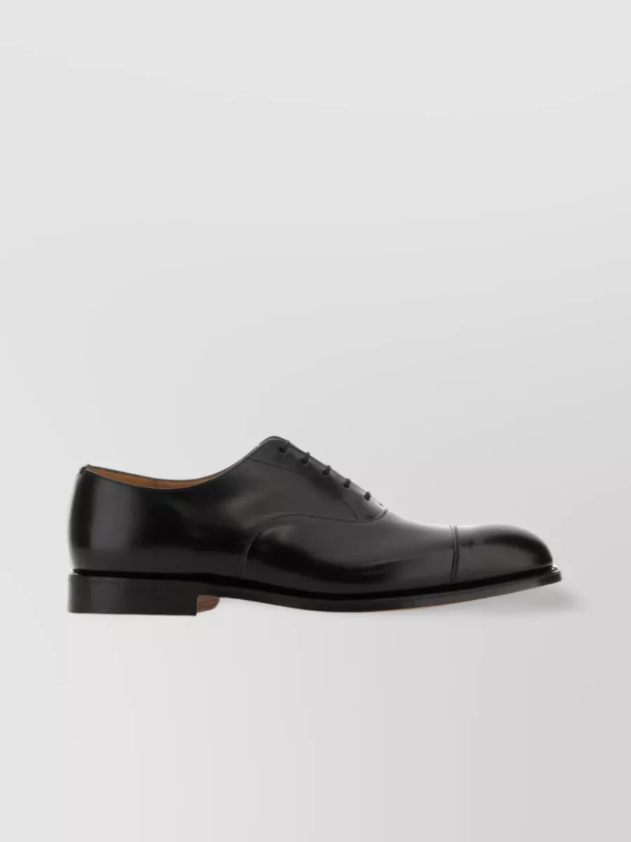 Shop Church's Polished Leather Lace-up Shoes In Black