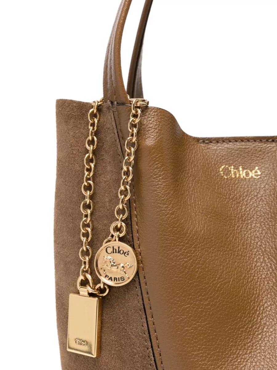 Chloé Spin Small Tote Bag Chain Detail