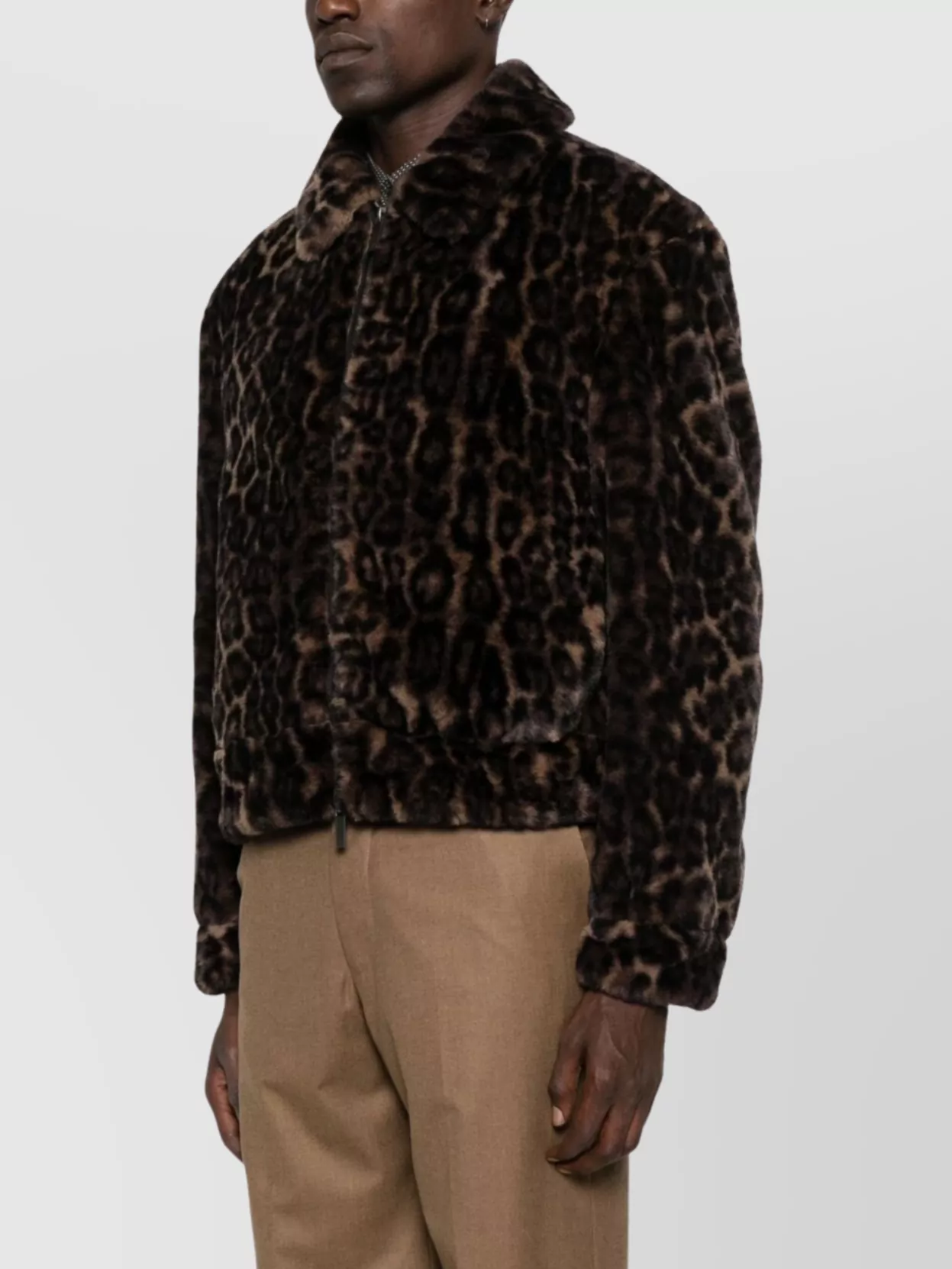 Emporio Armani Stylish Short Jacket Animal Print