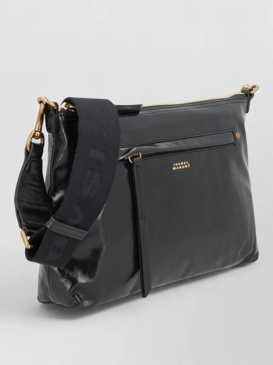 Isabel Marant Shoulder Bag Adjustable Strap Front Pocket Hardware