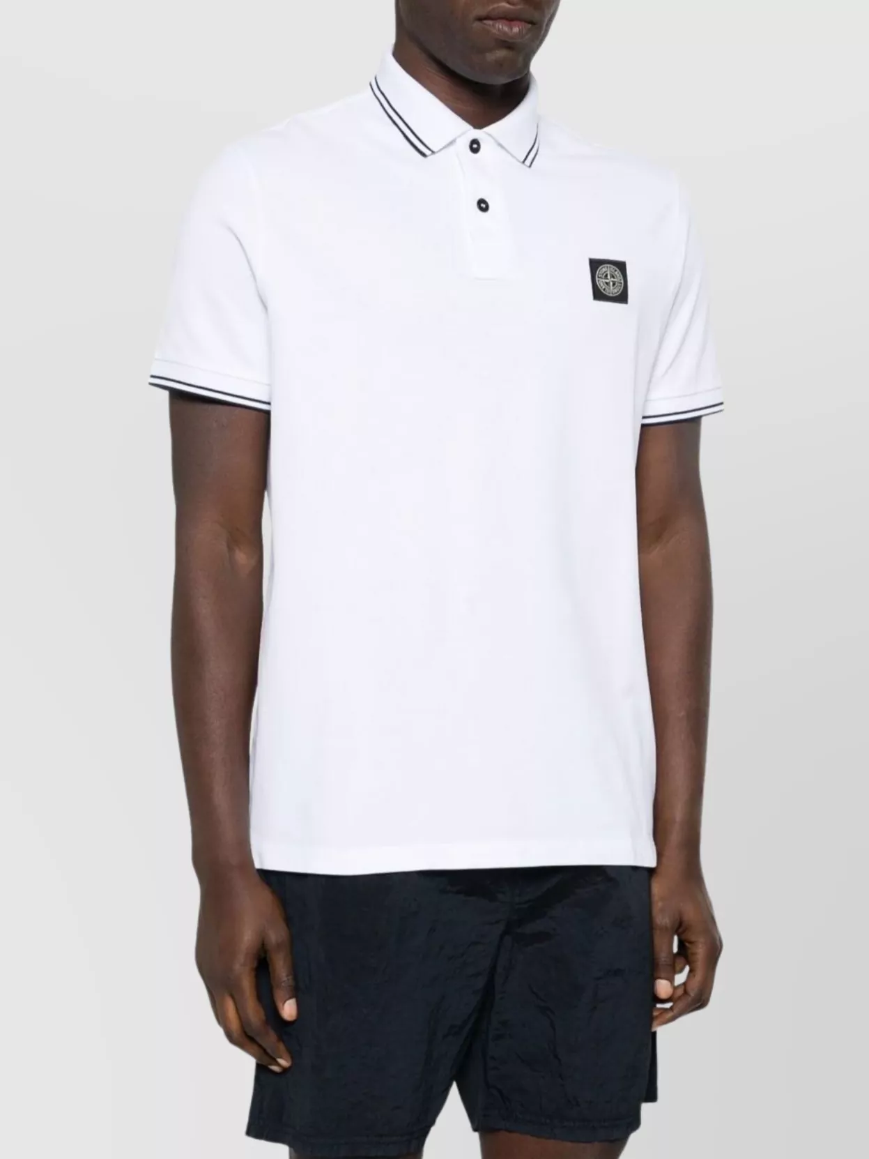 Stone Island Striped Tipping Short Sleeves