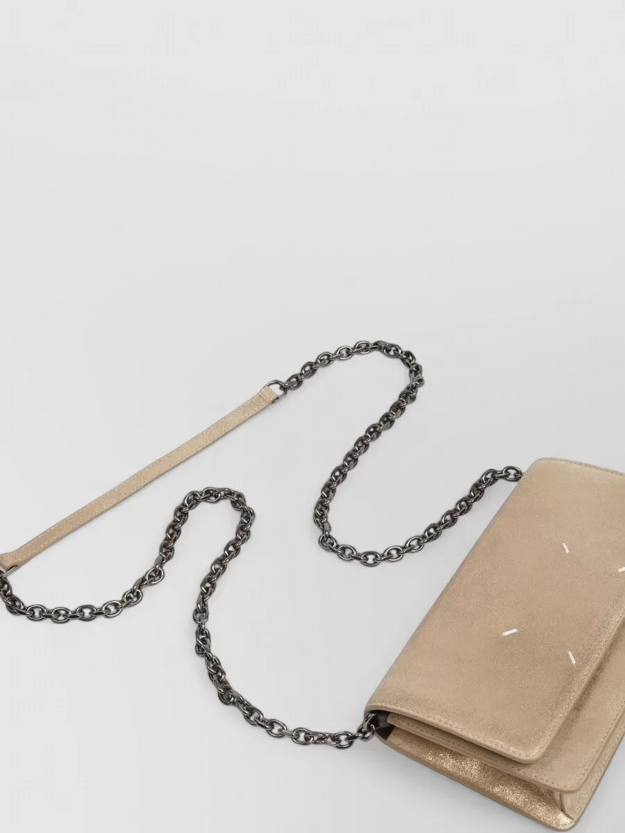 Maison Margiela Glam Slam Leather Chain Shoulder Bag