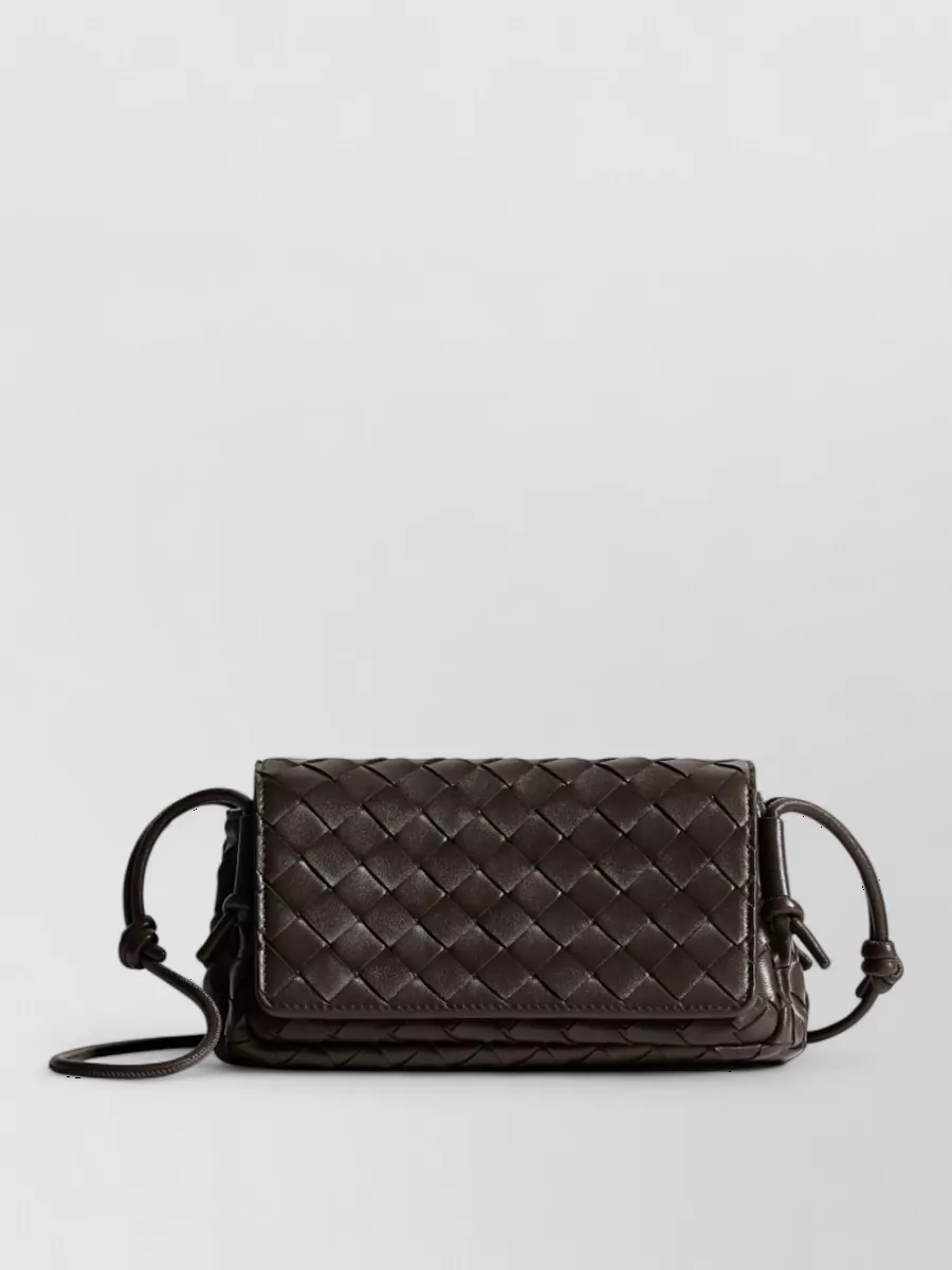 Bottega Veneta notturno leather clutch bag