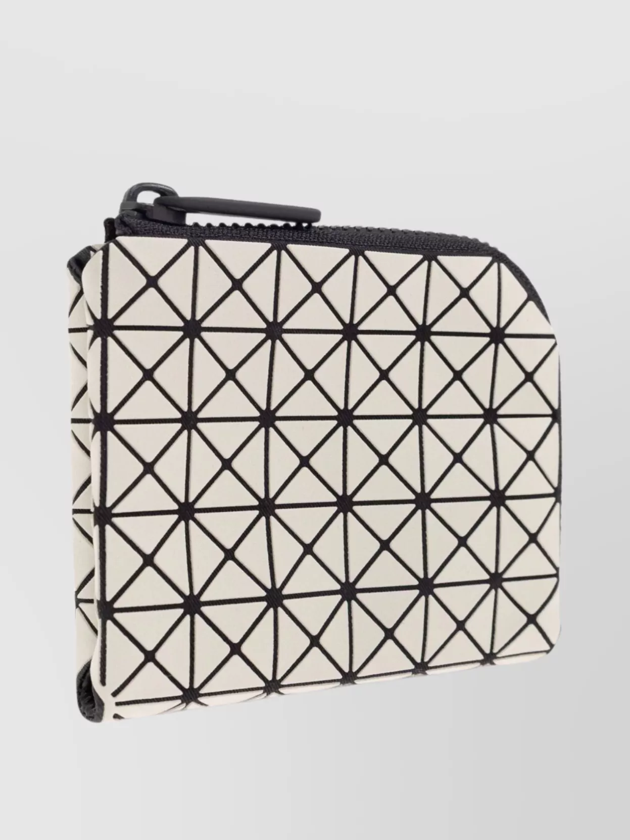 Bao Bao Issey Miyake Geometric Panelled Wallet With Light Accents In Gray
