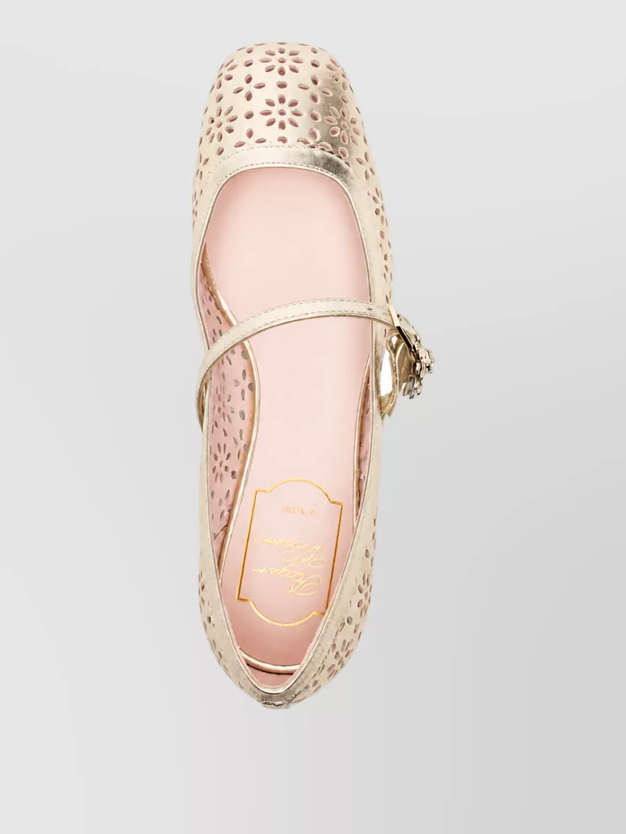 Roger Vivier Perforated Ballerina Pumps