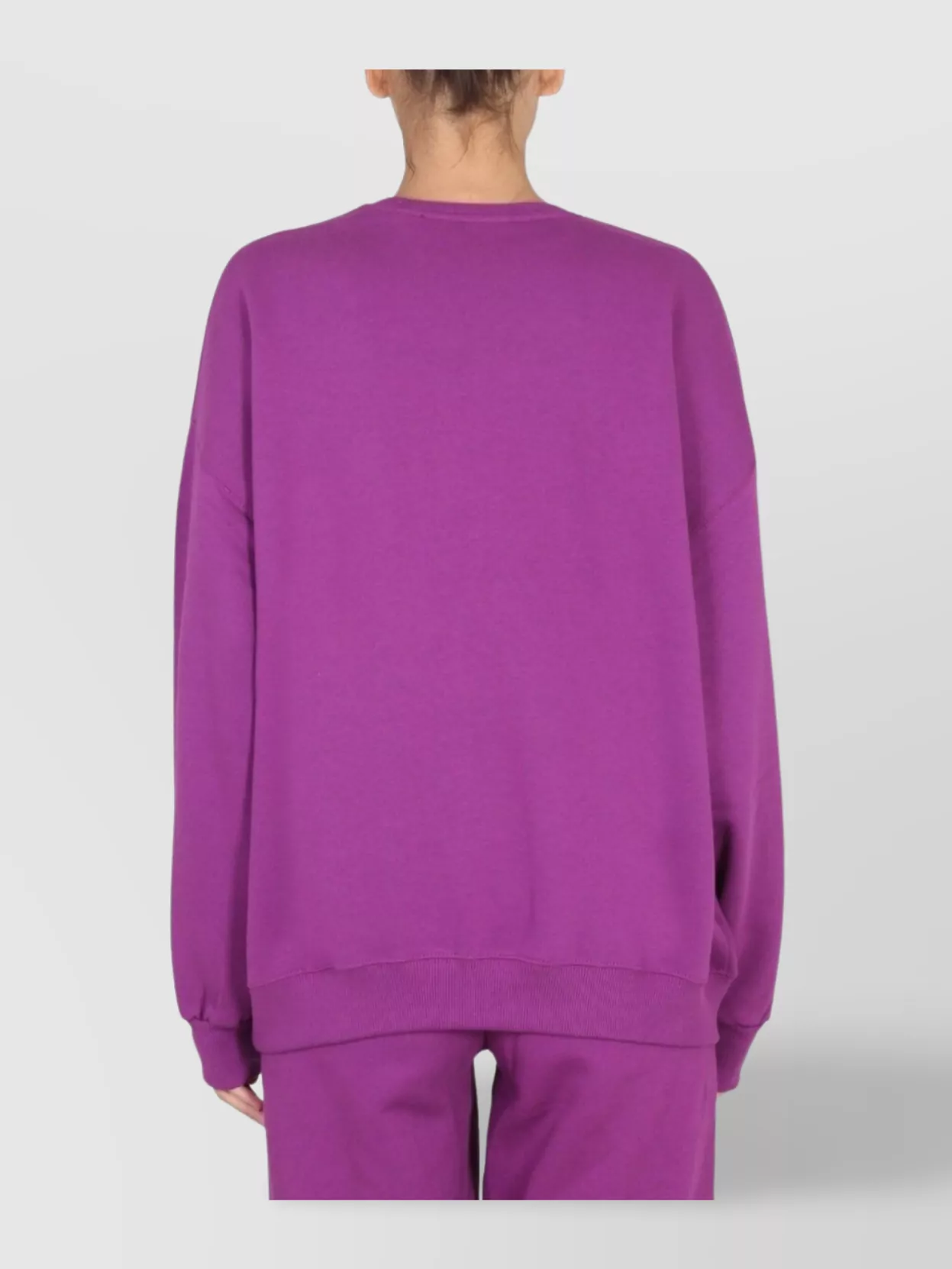 Rotate Birger Christensen Cross-Neck Long Sleeve Knit Sweatshirt