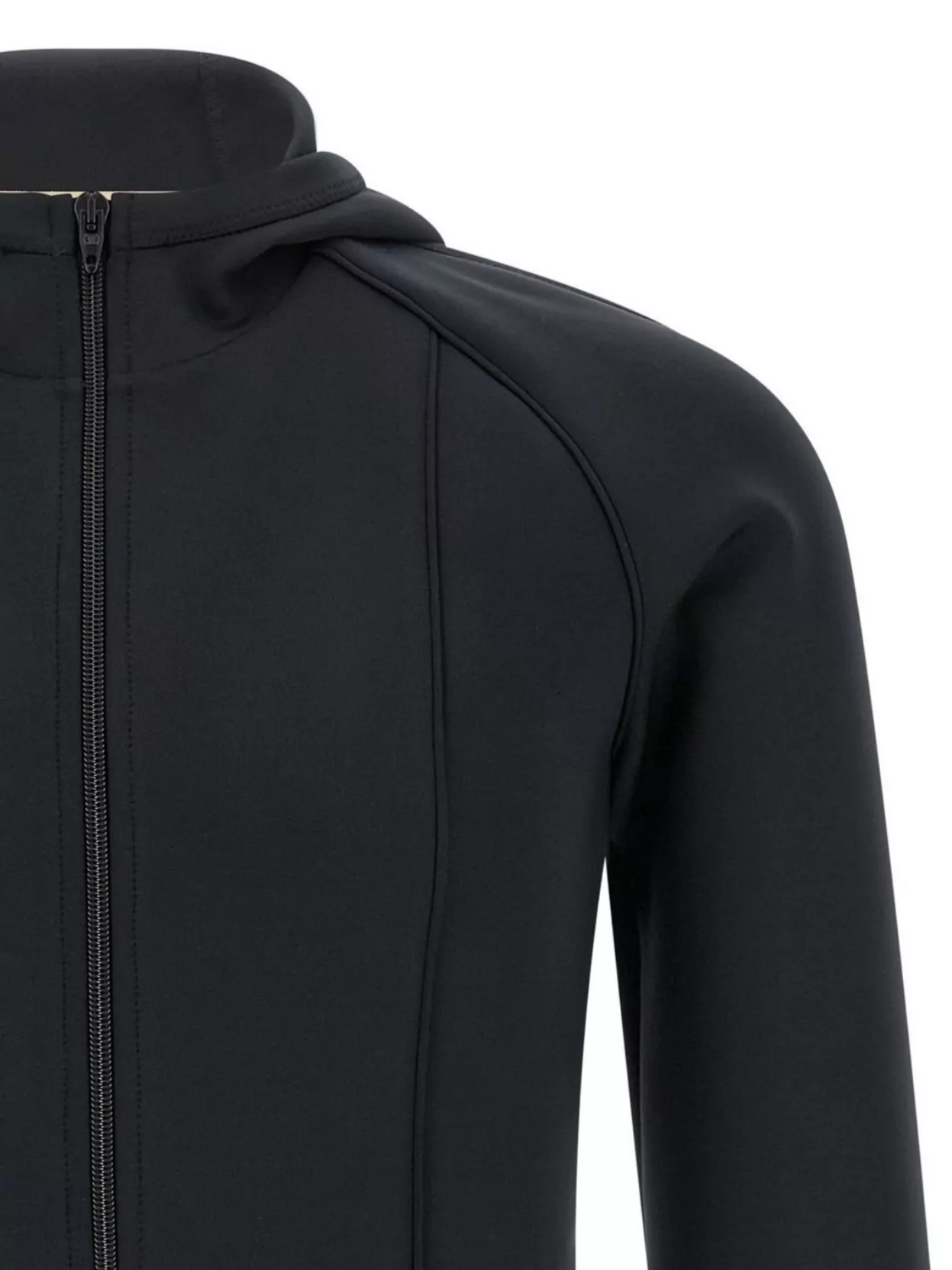 Valentino Hooded Sweater With Long Sleeves And Ribbed Cuffs In Gray