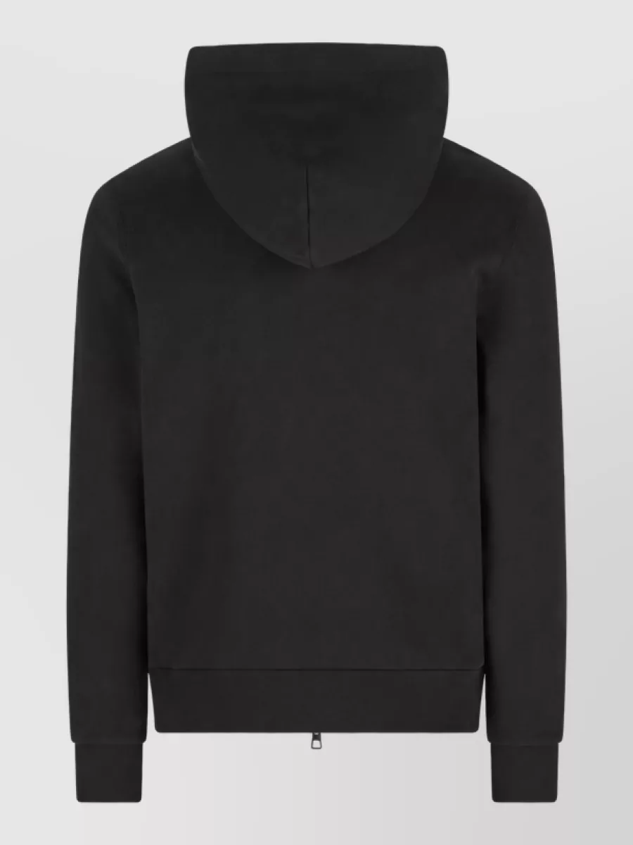 Moncler Cotton Zip-Up Hooded Sweatshirt