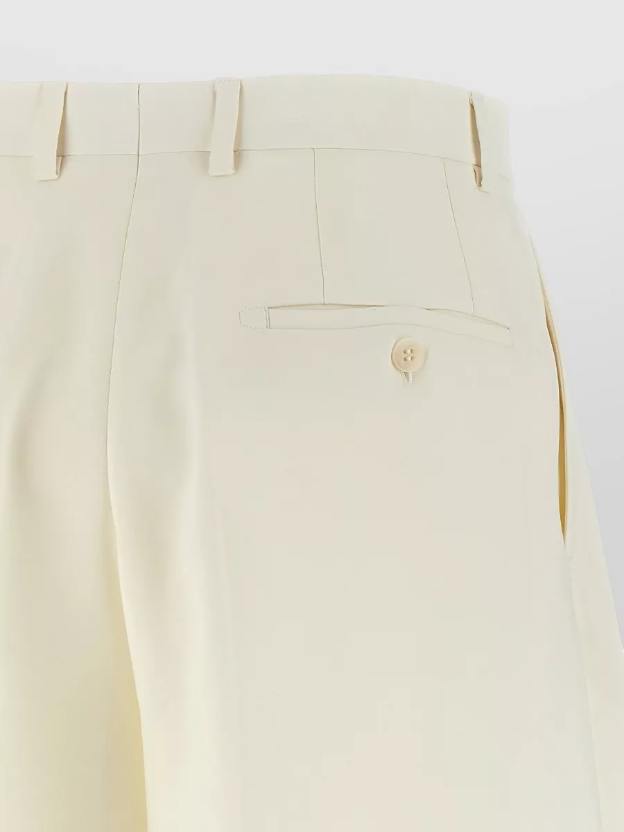Brioni Silk Pleated Tailored Shorts