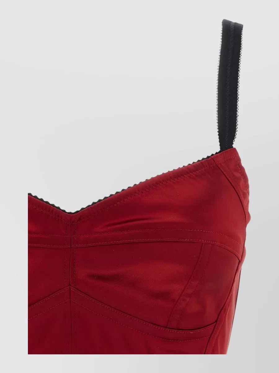 Dolce&Gabbana Satin bustier bra