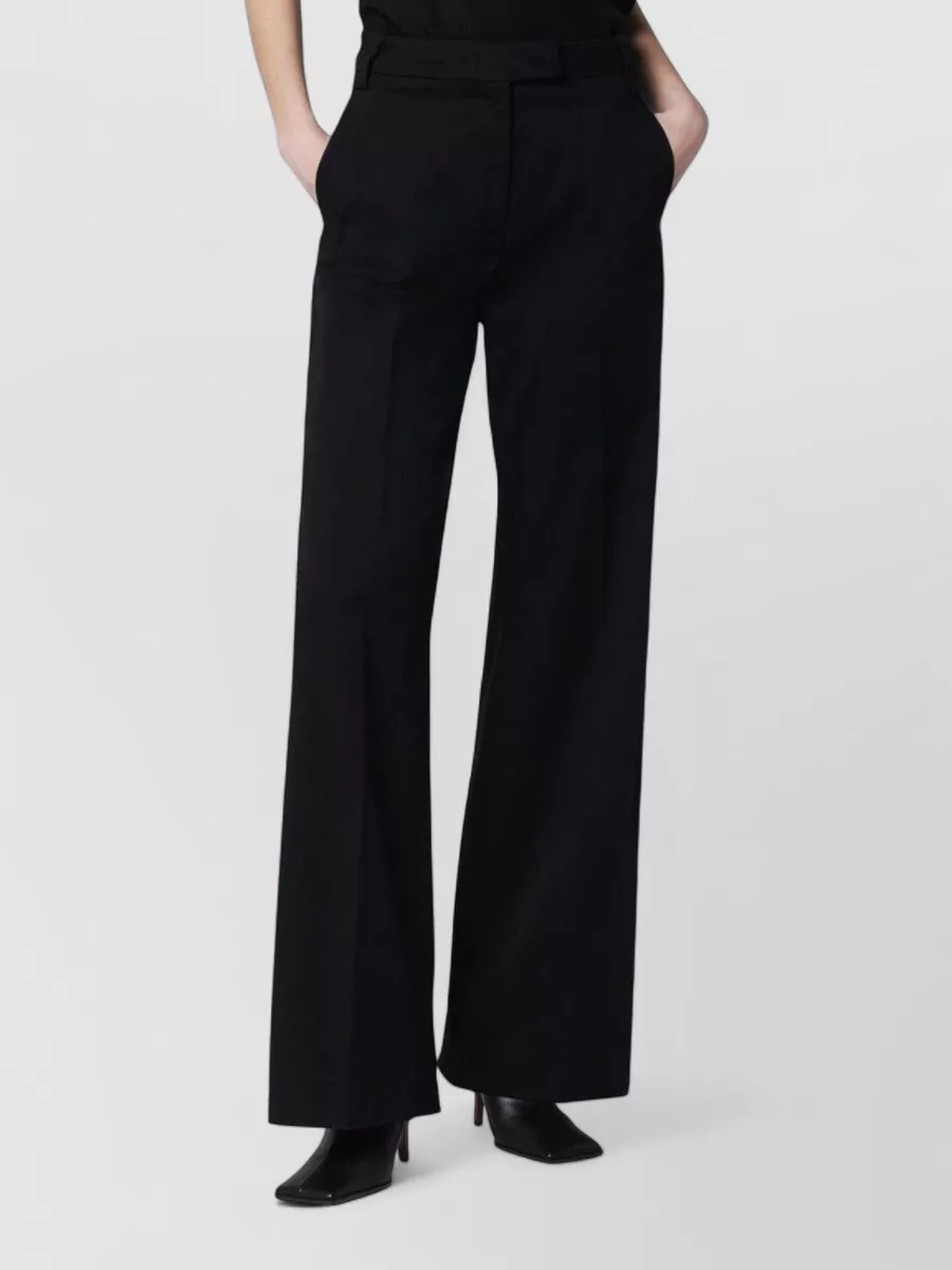 Thelatest cotton wide-leg trousers
