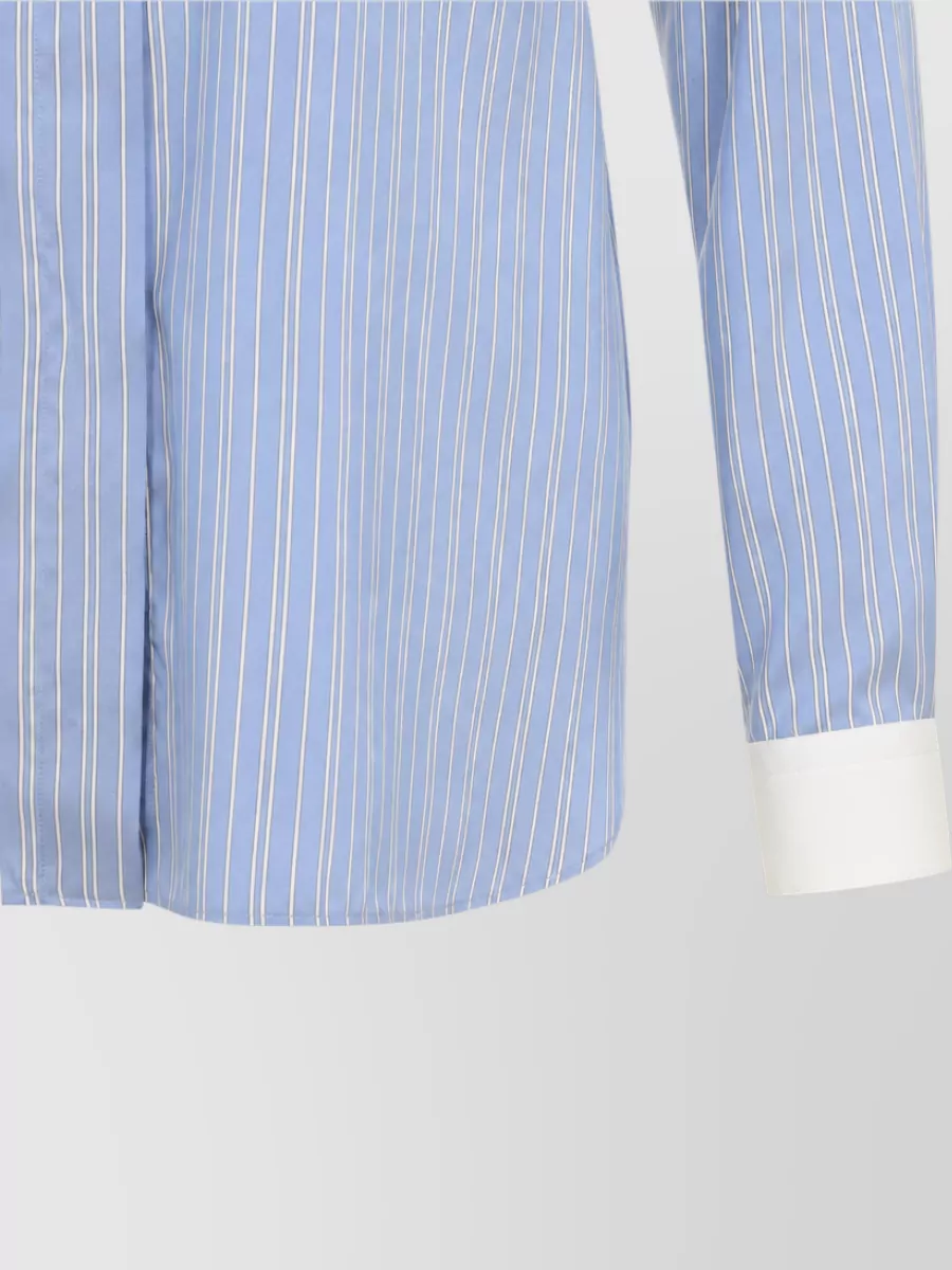 Tom Ford Striped silk long-sleeve shirt