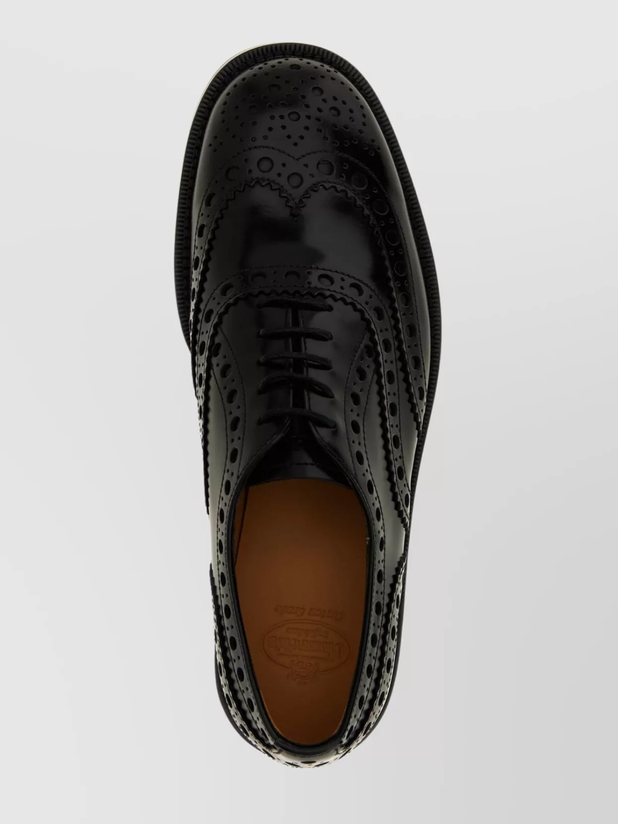 Church's Lace Up Leather Shoes With Brogue Detailing
