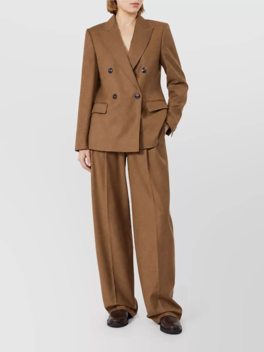 S Max Mara Virgin Wool Double-Breasted Blazer