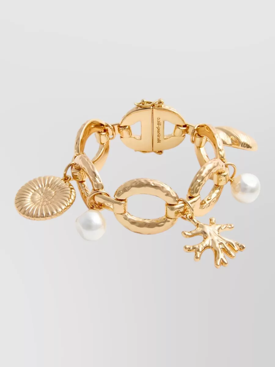 Self-Portrait faux pearl-embellished bracelet