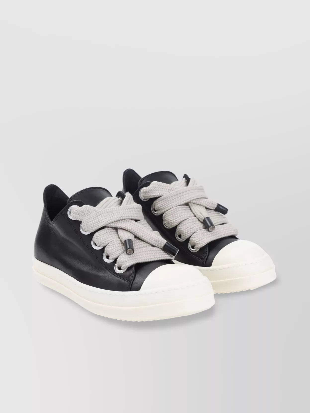 Rick Owens Low Top Lace-Up Sneakers