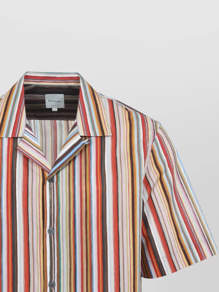 Paul Smith Short Sleeve Regular Fit Striped Shirt