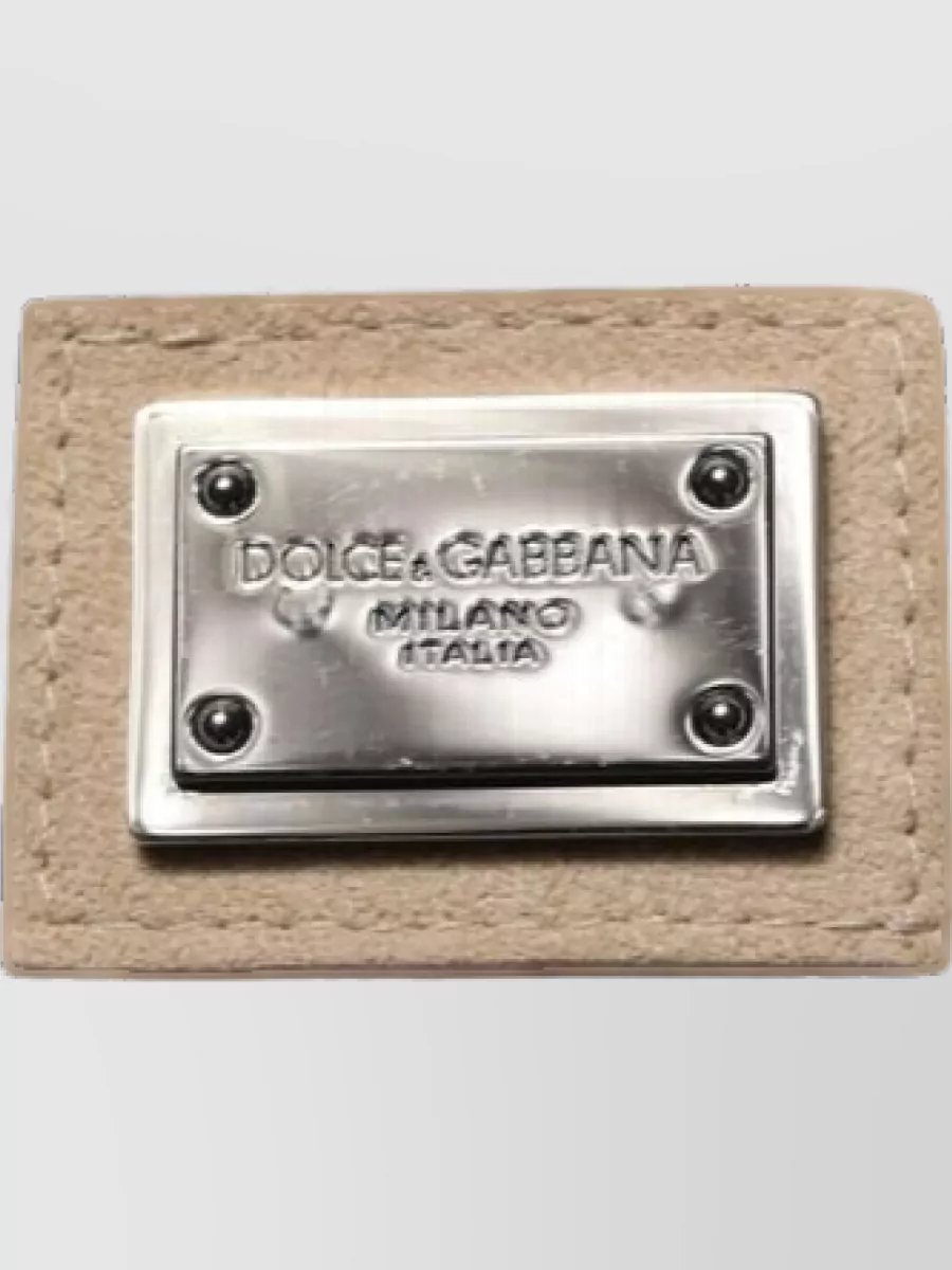 Dolce&Gabbana Cotton Logo Plaque Crew Neck T-Shirt