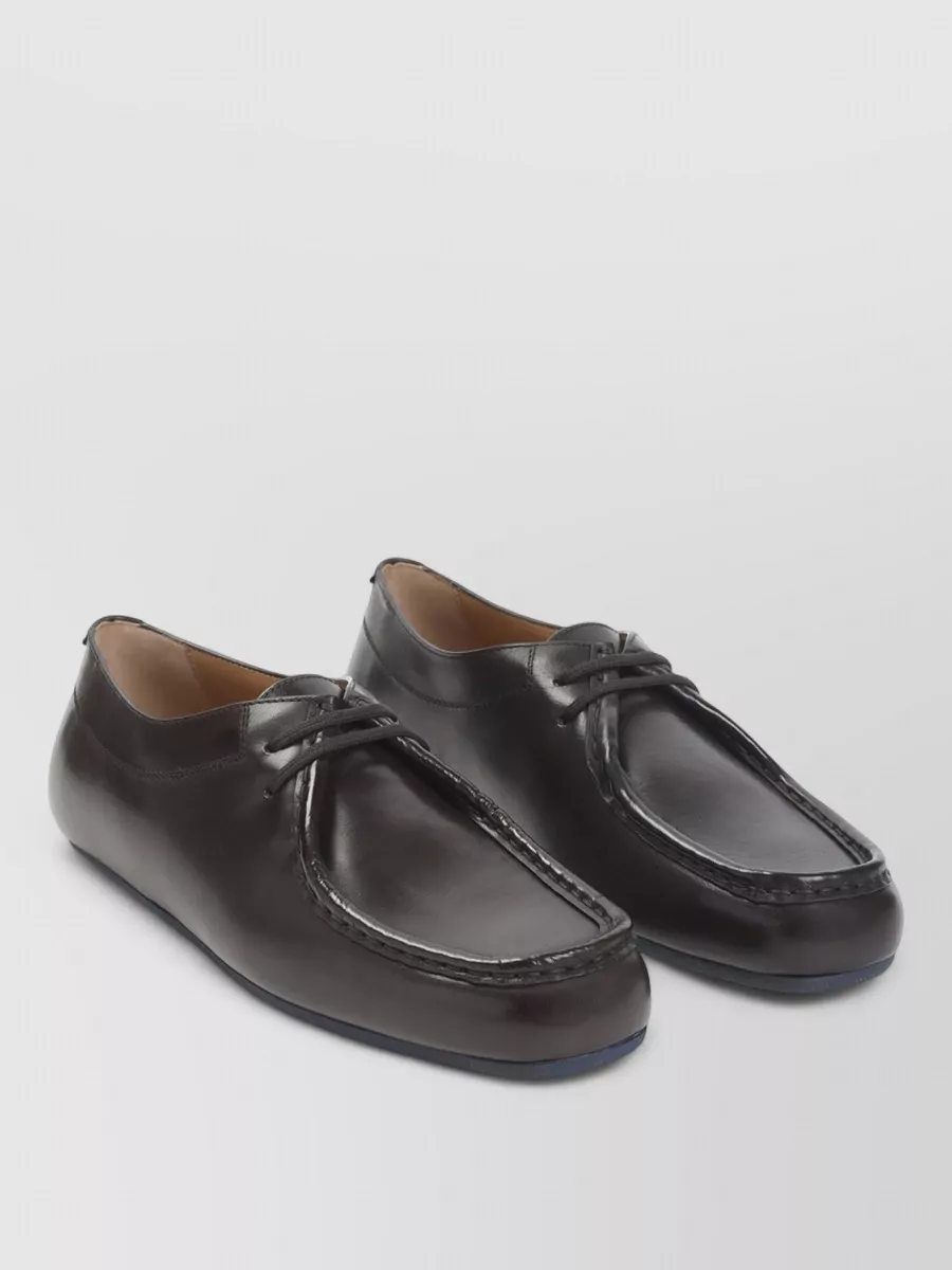 Jil Sander Leather lace-up derby shoes