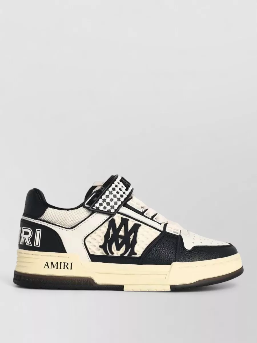 Amiri Leather Strap Low-Top Sneakers