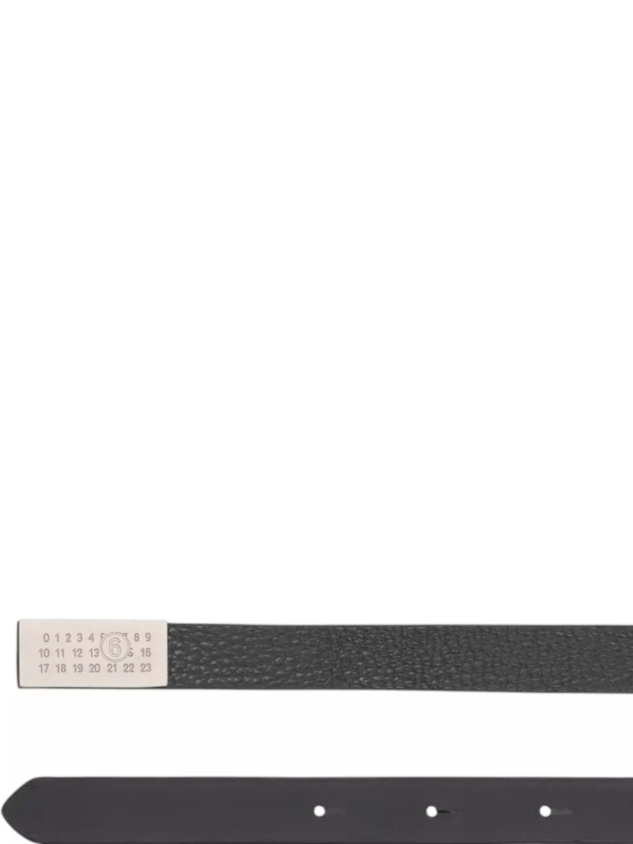 Mm6 Maison Margiela Belt Adjustable Length Textured Finish Design