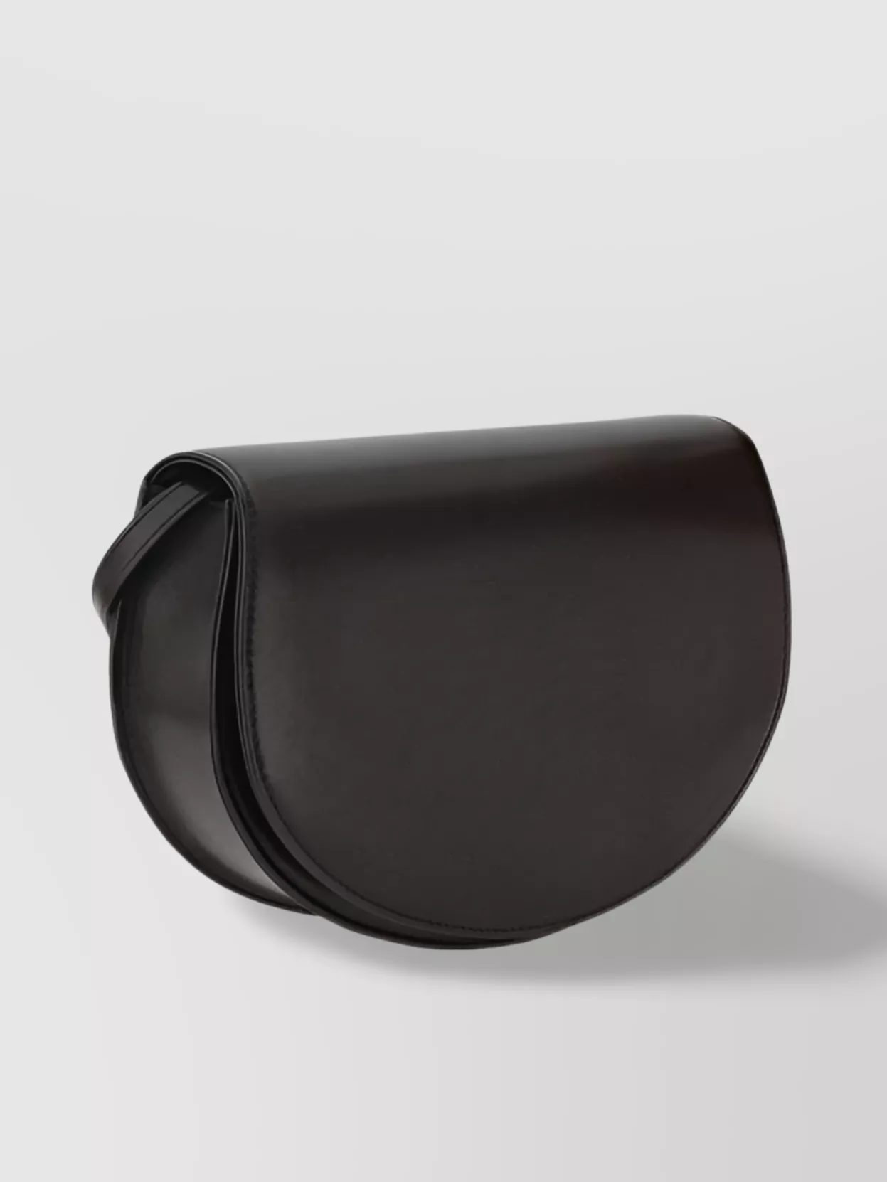 The Row Round Lambskin Shoulder Bag Buckle Detail