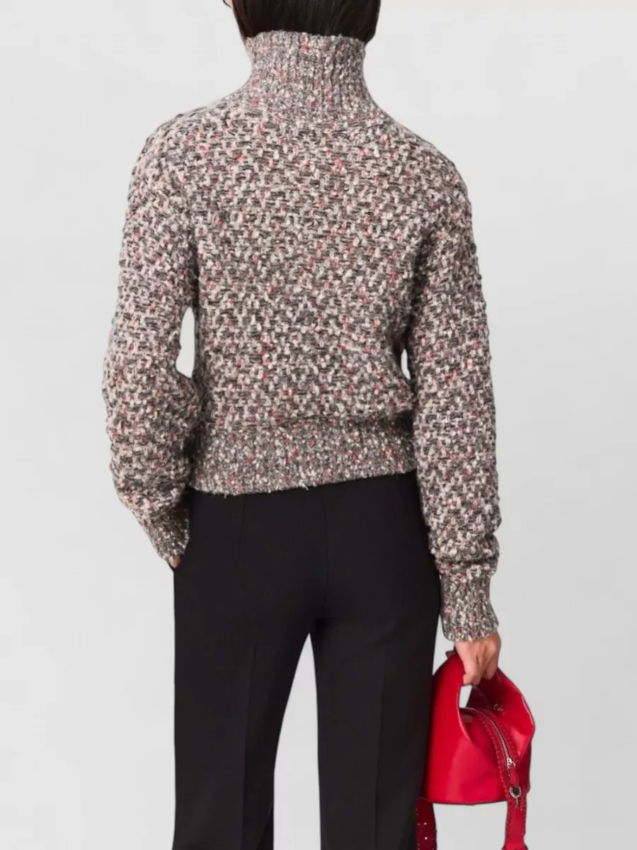Stella Mccartney Textured-Knit Wool-Blend Relaxed-Fit Sweatshirt
