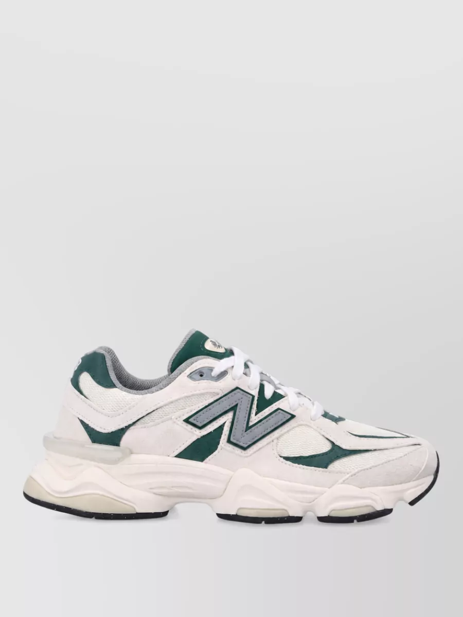 New Balance Suede mesh lace-up sneakers