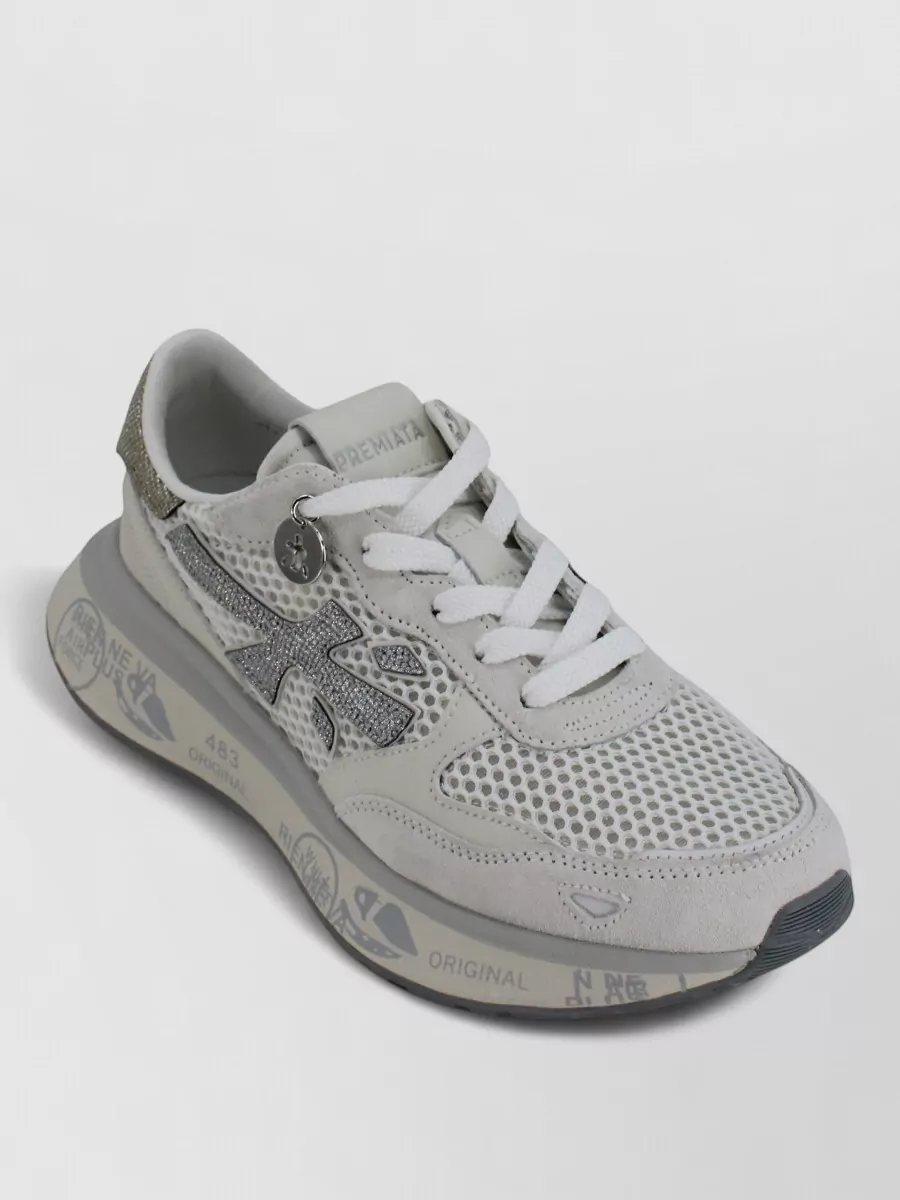Premiata Leather Low-Top Sneakers