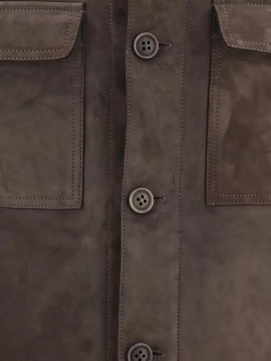 Salvatore Santoro Leather Shirt Jacket