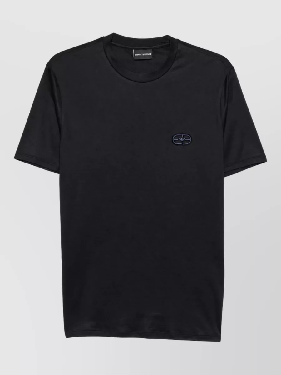 Emporio Armani logo print cotton t shirt