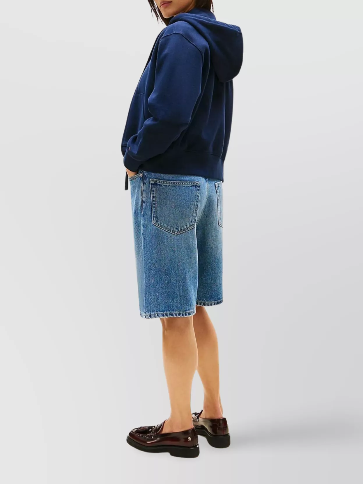 Tommy Hilfiger Hooded Zip-Up Cotton Sweater Pockets