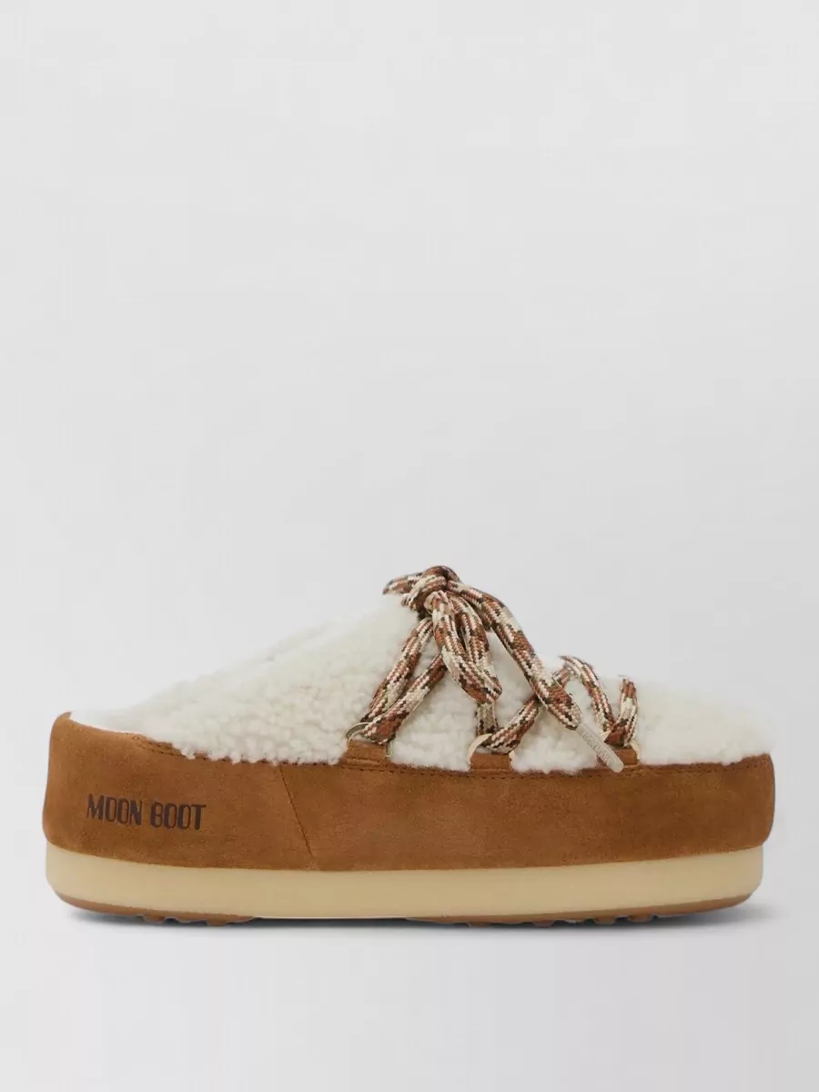 Moon Boot shearling mules