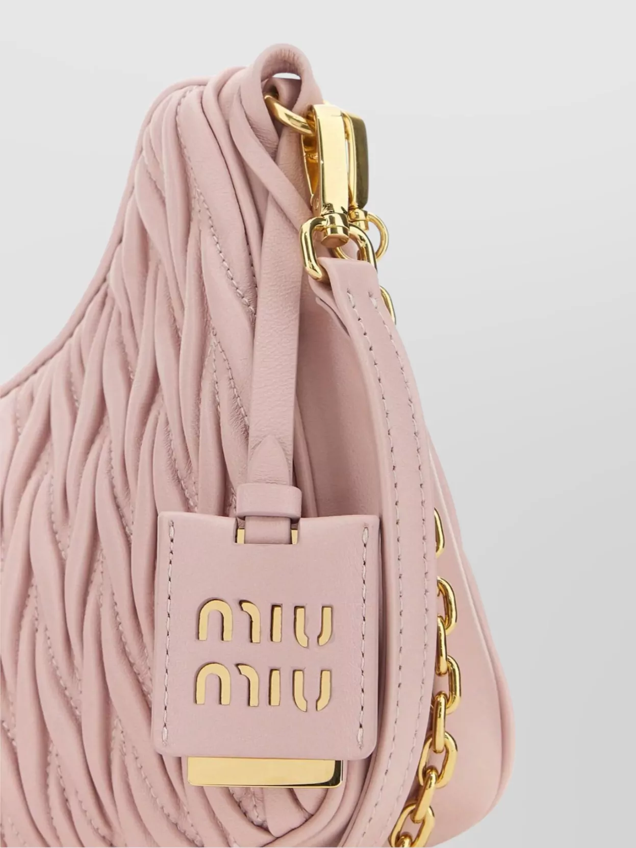 Miu Miu Leather Shoulder Bag Chain Strap