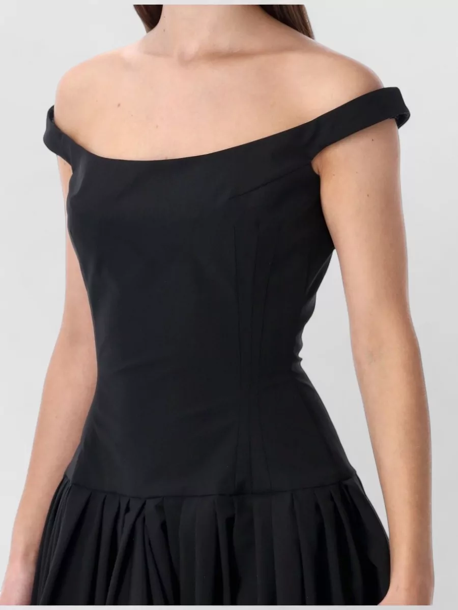 Magda Butrym Off Shoulder Corset Dress Long Skirt