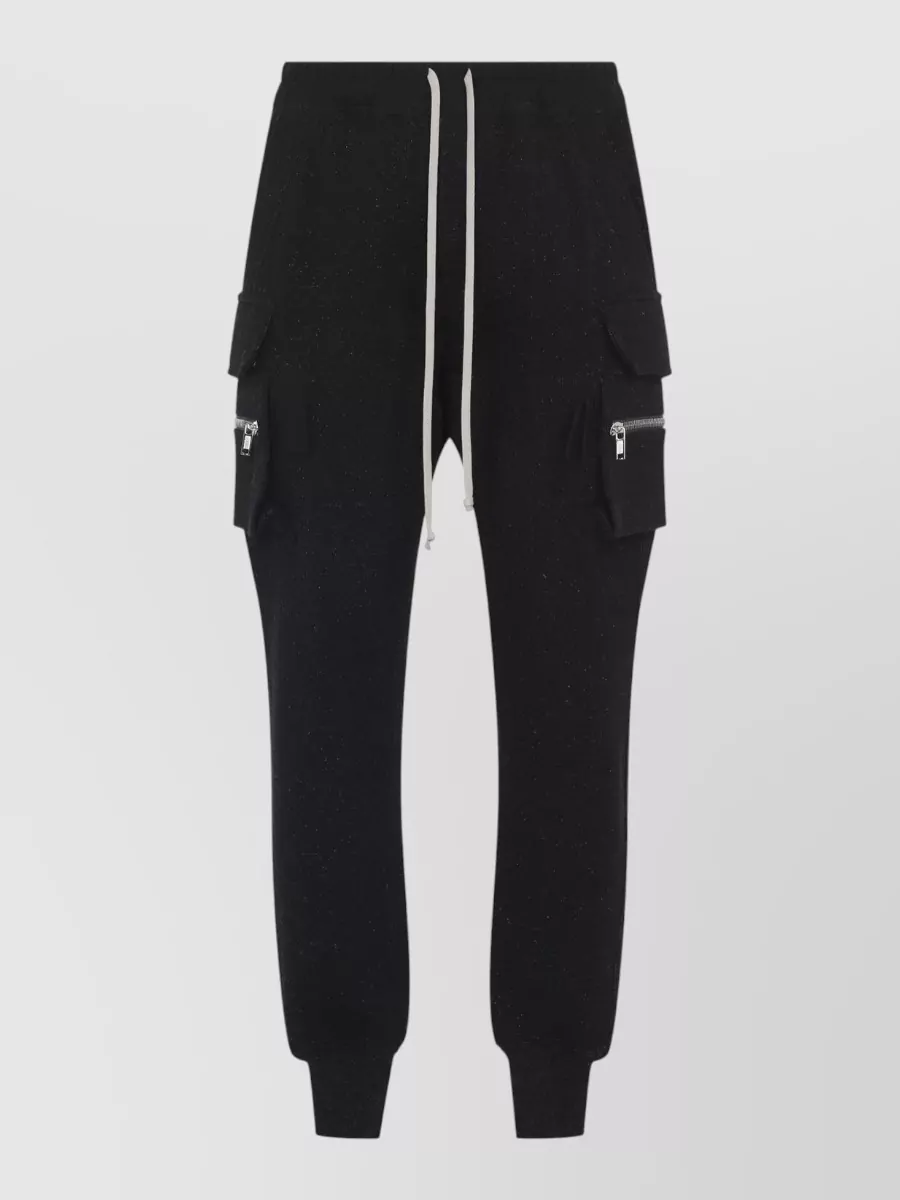 Rick Owens wool cotton tapered cargo pants