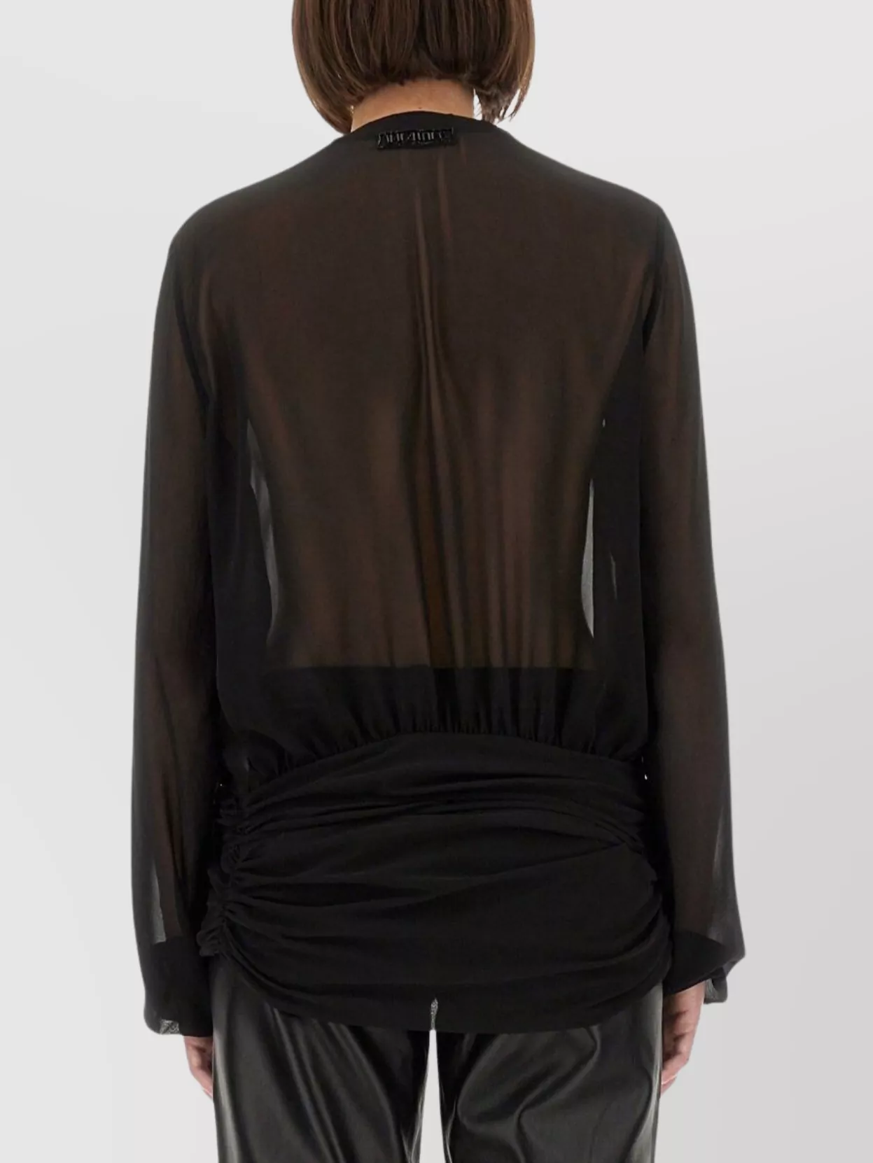 The Attico Embroidered Georgette Blouse